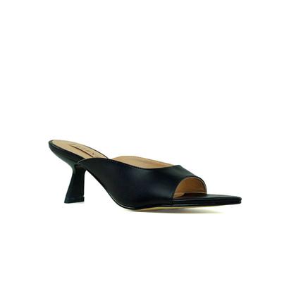 Imagem de Mule Preto Werner Salto Médio Geométrico 6,5cm