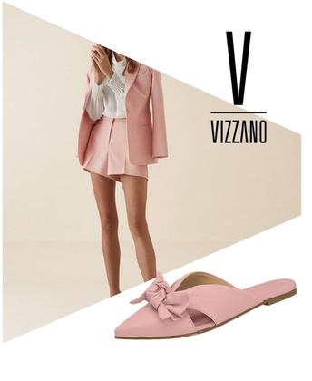 Imagem de Mule rasteira rasteirinha tamanco Vizzano 1269.139 bico fino sem salto