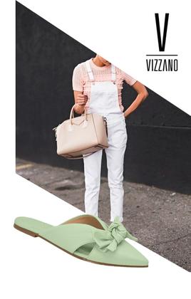 Imagem de Mule rasteira rasteirinha tamanco Vizzano 1269.139 bico fino sem salto