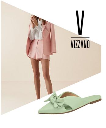 Imagem de Mule rasteira rasteirinha tamanco Vizzano 1269.139 bico fino sem salto