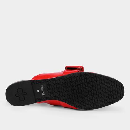Imagem de Mule Shoestock Flat Verniz Fivela