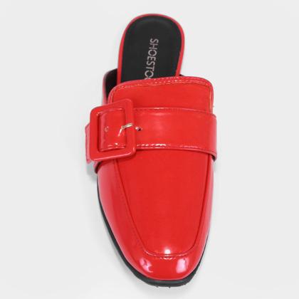 Imagem de Mule Shoestock Flat Verniz Fivela