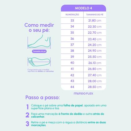 Imagem de Mule Slide Anabela Feminino Mundo Flex Ortopédico Massageador 8008