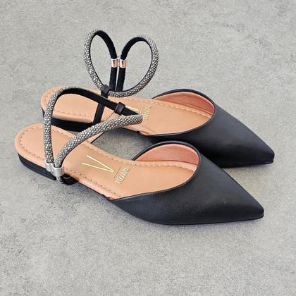 Imagem de Mule slingback feminino vizzano com strass - 12061003