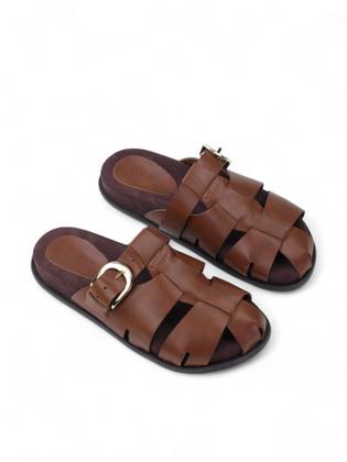 Imagem de  Mule Suede- Conhaque