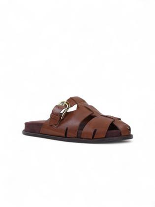 Imagem de  Mule Suede- Conhaque