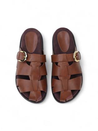 Imagem de  Mule Suede- Conhaque