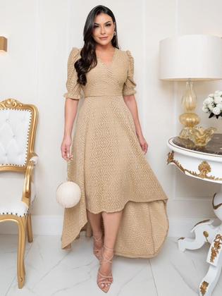 Imagem de Mullet Malha Lese com Faixa para Festa Casamento