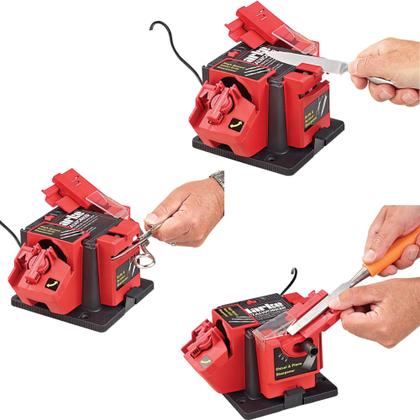 Imagem de Multi Afiador Amolador Elétrico De Faca Broca Tesoura Formão 3 em 1 220v