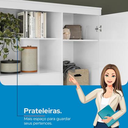 Imagem de Multi-Cômoda 1 Porta 6 Gavetas Marabá