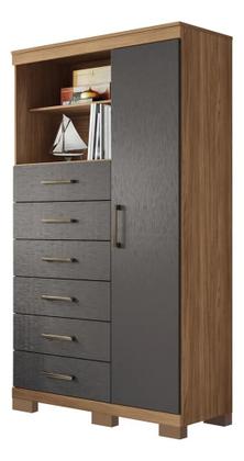 Imagem de Multi-Comoda Maraba Santos Andira 1.6 Jatoba Grafite C/ Pés