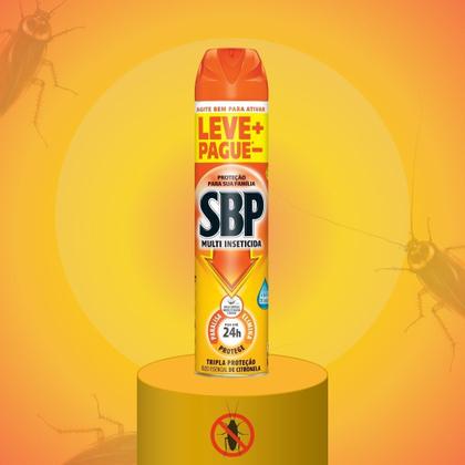 Imagem de Multi Inseticida Sbp Aerossol Tripla Proteção Citronela 450ml