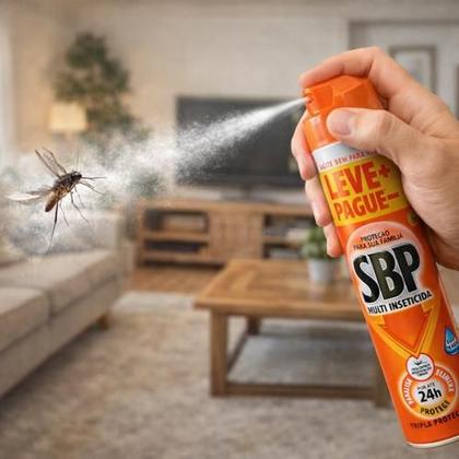 Imagem de Multi Inseticida SBP Citro Aerossol 380ml  Com Óleo Essencial de Citronela