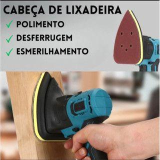 Imagem de Multiferramenta 8 em 1 - Cabeçotes intercambiáveis com Lanterna e Medidor de carga bateria - 2 Baterias inclusas