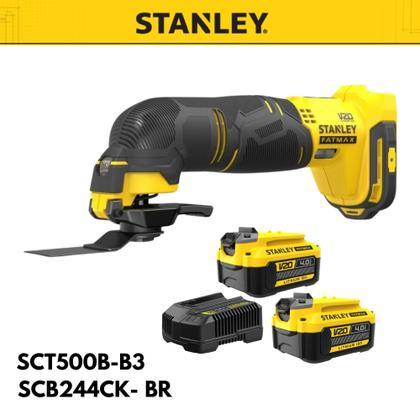 Imagem de Multiferramenta SCT500B-B3 + 2 Baterias 4Ah e Carg. SCB244CK-BR
