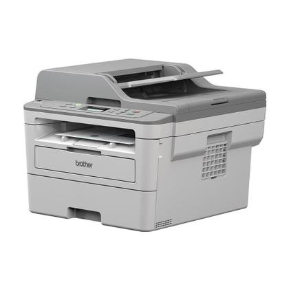 Imagem de Multifuncional Brother DCPB7535DW Laser, Monocromática, Wi-Fi Direct, USB 2.0, Ethernet, Duplex, ADF, Cinza, 110V