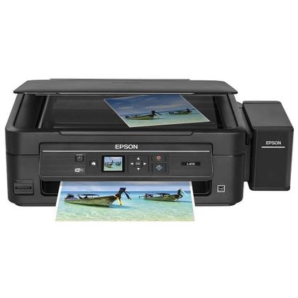 Multifuncional Epson L455 Tanque de Tinta Colorida, Wi-Fi, Bivolt