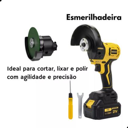 Imagem de Multifuncional Ferramenta 6pc Eletrica Intercambiável 21v