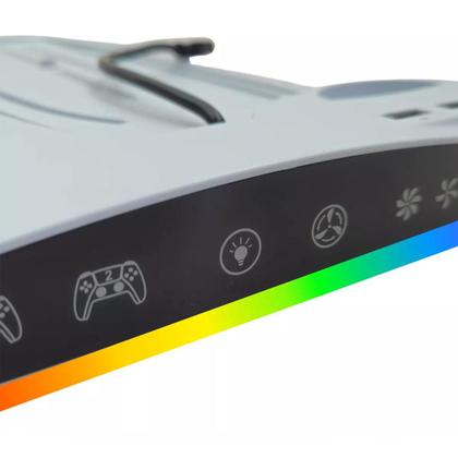 Imagem de Multifuncional PS5 /PS5 Silm Cooling Stand Dock de carregamento TP5-3570
