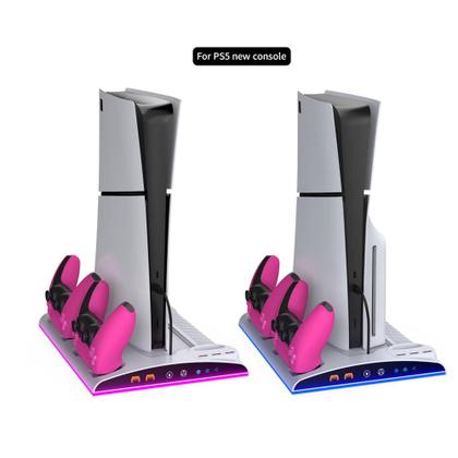 Imagem de Multifuncional PS5 /PS5 Silm Cooling Stand Dock de carregamento TP5-3570