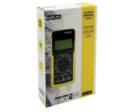Imagem de Multimetro digital com capacimetro e beep - capa emborrachada