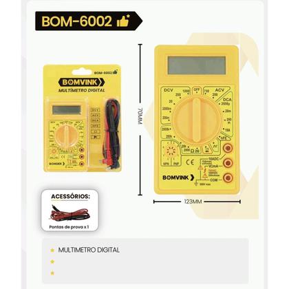 Imagem de Multimetro Digital Para Medição E Tensão Continua /alternad