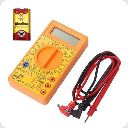 Imagem de Multimetro Digital Portatil Profissional Dt-830b Acompanha Bateria 9v