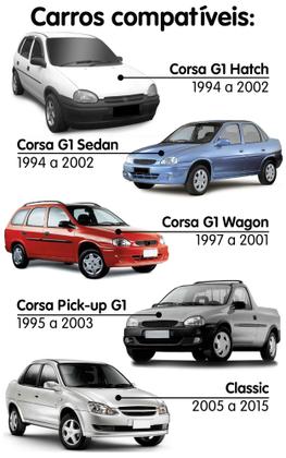 Imagem de Multimídia 2 Din 7'' Polegadas Corsa G1 Hatch Sedan Classic + Câmera de Ré