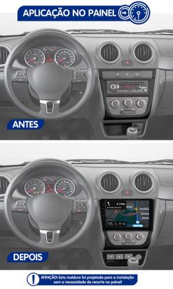 Imagem de Multimidia 2 Din 9" Android Gol Voyage Saveiro G5 Android Auto Car Play Sem Fio + Câmera de Ré