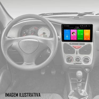 Imagem de Multimídia 2 Din 9" Polegadas Android Fiat Palio Siena Strada Weekend 2001 até 2007 + Câmera de Ré