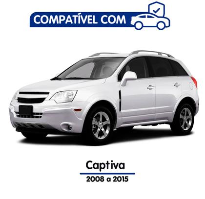 Imagem de Multimídia 2 Din 9 Polegadas Captiva 2008 à 2015 Câmera de Ré Comando Volante