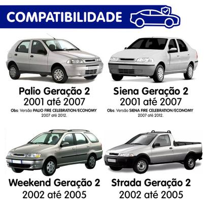 Imagem de Multimídia 2 Din 9" Polegadas Fiat Palio Siena Strada Weekend 2001 até 2007 + Câmera de Ré