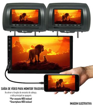 Imagem de Multimídia 2 Din 9" Polegadas Fiat Palio Siena Strada Weekend 2001 até 2007 + Câmera de Ré