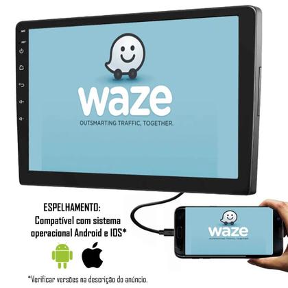 Imagem de Multimídia 2 Din 9" Polegadas Fiat Palio Siena Strada Weekend 2001 até 2007 + Câmera de Ré