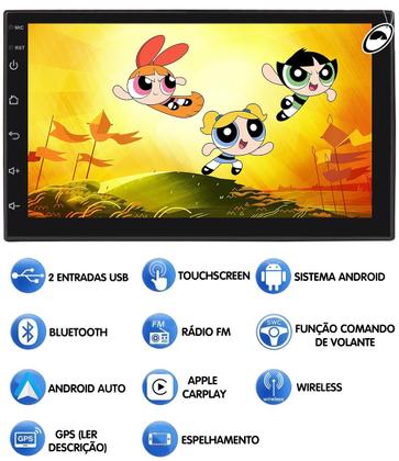 Imagem de Multimídia 7" Polegadas Android Premium E-Tech 2GB + 32GB + Câmera de Ré