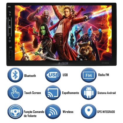 Imagem de Multimídia 7" Polegadas Android Wi-fi Renault Sandero 2012 a 2014 + Câmera de Ré
