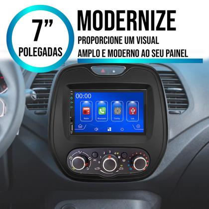 Imagem de Multimídia 7 Polegadas Captur 2017 A 2024 Android-Auto MP5 Bluetooth + Moldura