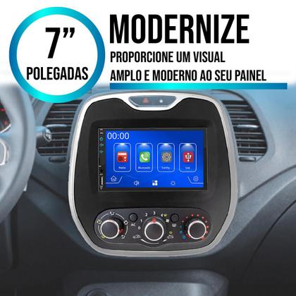 Imagem de Multimídia 7 Polegadas Captur 2017 A 2024 Android-Auto MP5 Bluetooth + Moldura