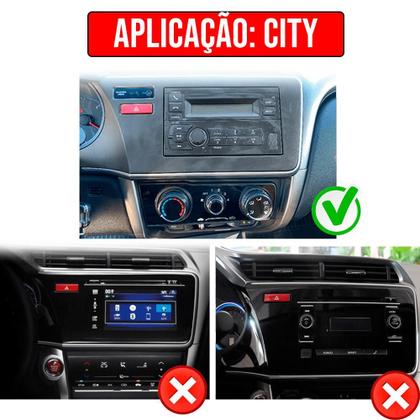 Imagem de Multimídia 7 Polegadas City 2015 A 2021 Android-Auto MP5 Bluetooth + Moldura