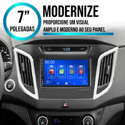 Imagem de Multimídia 7 Polegadas Creta 2016 A 2021 Android-Auto MP5 Bluetooth + Moldura