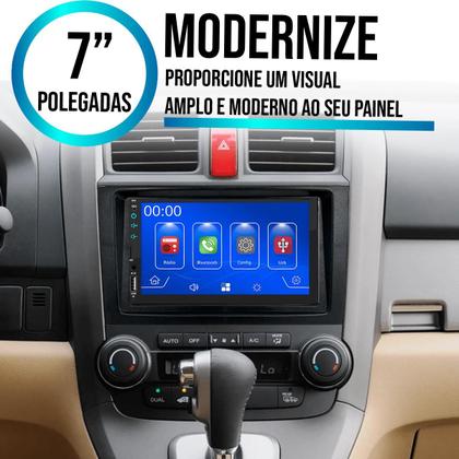 Imagem de Multimídia 7 Polegadas Crv 2007-2011 Android-Auto MP5 Bluetooth + Moldura