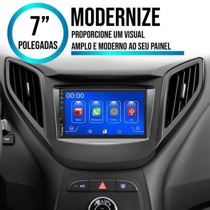 Imagem de Multimídia 7 Polegadas Hb20 2012 A 2019 Android-Auto MP5 + Moldura 2 Din e Aro