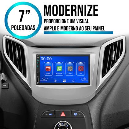 Imagem de Multimídia 7 Polegadas Hb20 2012 A 2019 Android-Auto MP5 + Moldura 2 Din e Aro