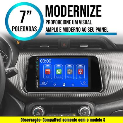 Imagem de Multimídia 7 Polegadas Kicks 2016-2022 Android-Auto MP5 Bluetooth + Moldura