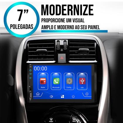 Imagem de Multimídia 7 Polegadas March Versa 2014-2020 Android-Auto MP5 Bluetooth + Moldura