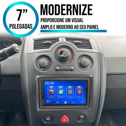 Imagem de Multimídia 7 Polegadas Megane 2007-2013 Android-Auto MP5 Bluetooth + Moldura