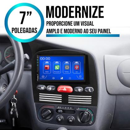 Imagem de Multimídia 7 Polegadas Palio 1996-2003 Android-Auto MP5 Bluetooth + Moldura