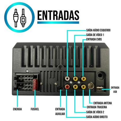 Imagem de Multimídia 7 Polegadas S10 2012 A 2016 Android-Auto MP5 Bluetooth + Moldura