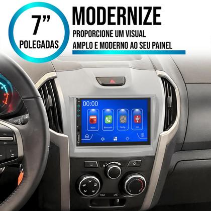 Imagem de Multimídia 7 Polegadas S10 2012 A 2016 Android-Auto MP5 Bluetooth + Moldura