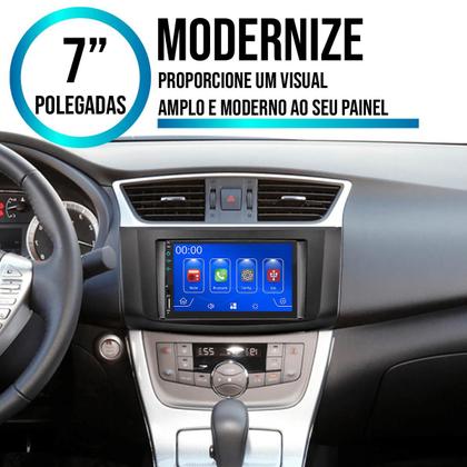 Imagem de Multimídia 7 Polegadas Sentra 2014-2020 Android-Auto MP5 Bluetooth + Moldura